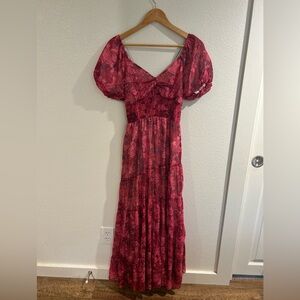 Boho Flowy Floral Dress